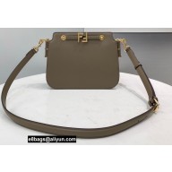 Fendi Touch Leather Bag Gray 2021