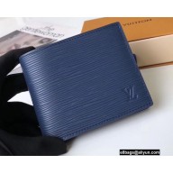 Louis Vuitton Amerigo Wallet Epi Leather Blue