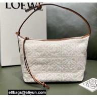 Loewe Small Cubi Bag in Anagram Jacquard and Calfskin 2021