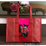 Goyard Villette Tote Bag Red
