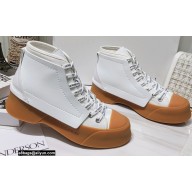 JW Anderson Leather and Canvas High-Top Sneakers 01 2021