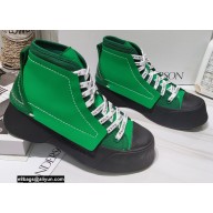 JW Anderson Leather and Canvas High-Top Sneakers 06 2021
