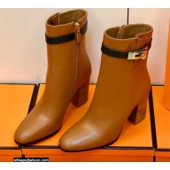 Hermes Saint Germain Ankle Boots Brown/Black Handmade