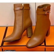 Hermes Saint Germain Ankle Boots Brown Handmade