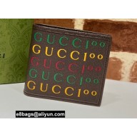 Gucci 100 Wallet 676238 Brown Leather 2021