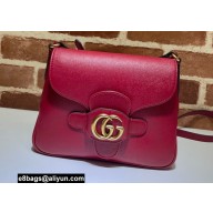 Gucci Small Messenger Bag with Double G 648934 Leather Red 2021