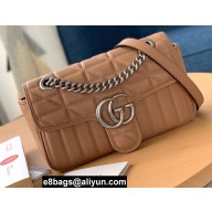 Gucci Aria Collection GG Marmont Mini Shoulder Bag 446744 Rose Beige 2021