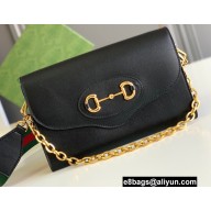 Gucci Horsebit 1955 Small Bag 677286 Leather Black 2021