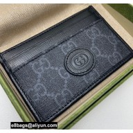 Gucci Card case with Interlocking G 673002 Black 2021