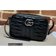Gucci Aria Collection GG Marmont Mini Shoulder Bag ‎634936 Black 2021