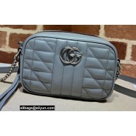 Gucci Aria Collection GG Marmont Mini Shoulder Bag ‎634936 Grey 2021