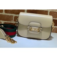 Gucci Horsebit 1955 Mini Shoulder Bag 658574 Leather Beige 2021