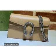 Gucci Dionysus Super Mini Shoulder Bag 476432 Leather Nude