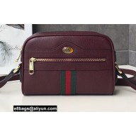 Gucci Ophidia GG Mini Bag with Web 517350 Leather Date Red 2021