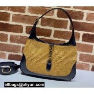 Gucci Jackie 1961 Small Hobo Bag 636706 Camel Straw 2021