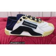 Dolce & Gabbana NS1 Slip On Sneakers In Mixed Materials 35 2022