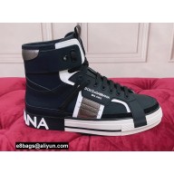 Dolce & Gabbana Calfskin 2.Zero Custom High-top Sneakers with Contrasting Details 01 2022