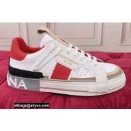 Dolce & Gabbana Calfskin 2.Zero Custom Low-top Sneakers with Contrasting Details 07 2022