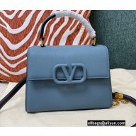 Valentino VSLING Grainy Calfskin Mini Handbag NIAGARA Blue 2021