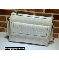 Gucci GG Embossed Messenger Bag 658565 White 2021
