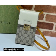 Gucci Padlock Mini Phone Bag 658229 White 2021