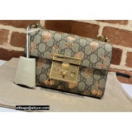 Gucci Padlock Small Berry Shoulder Bag 409487 GG Canvas 2021