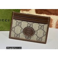 Gucci Card case with Interlocking G 673002 Coffee 2021