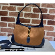 Gucci Jackie 1961 small shoulder bag 636706 corduroy Brown 2021