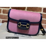 Gucci Horsebit 1955 small bag 602204 corduroy Pink 2021