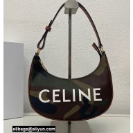 Celine Medium Ava Bag in Canvas with Camouflage and celine print