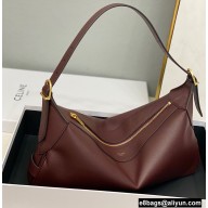 Celine Medium Romy Bag Burgundy in Supple Calfskin