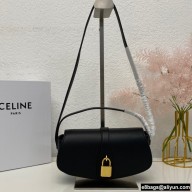 Celine CLUTCH ON STRAP Bag Black in Smooth calfskin