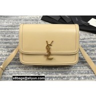 Saint Laurent Solferino Medium Satchel Bag In Box Leather 634305 Beige
