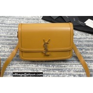 Saint Laurent Solferino Medium Satchel Bag In Box Leather 634305 Yellow 02