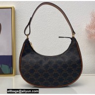 Celine Medium Ava Bag Tan in Triomphe Canvas and Calfskin