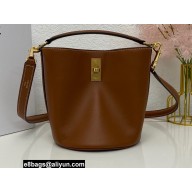 Celine Teen Bucket 16 Bag in Calfskin Brown