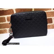 Gucci GG Embossed Leather Men's Bag 429146 Black