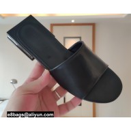 Balenciaga Squared Heel 2.5cm Box Sandals Logo Back Black 2021