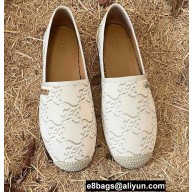 Fendi FF Print Canvas Espadrilles White 2022
