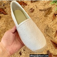 Gucci GG Leather Espadrilles White 2022