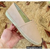 Gucci GG Leather Espadrilles Nude Pink 2022