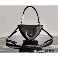 Prada Padded Nappa Leather Triangle Handbag 1BA315 Black 2021