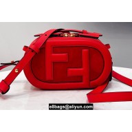 Fendi Leather and Suede Mini Camera Case Bag Red 2021
