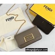 Fendi Geometric Wallet On Chain With Pouches Mini Bag Gray 2021