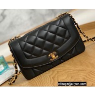 Chanel Vintage Flap Bag 87062 Lambskin Black 2022