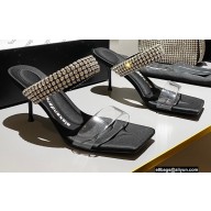 Alexander Wang Heel 7.5cm Julie Slide Sandals In Crystal PVC 2022