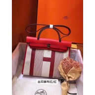 hermes Herbag 31 Zip retourne cabine bag red