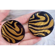 Balenciaga All Over Logo Earrings