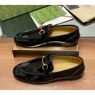 Gucci Women's Jordaan loafer 786016 Black patent leather 2024