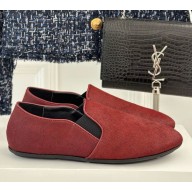  The Row women's ballet flat hprsehair burgundy 2024